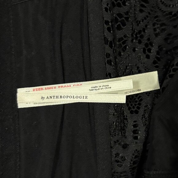 Anthropologie The Giselle Lace Bustier Long-Sleeve XL Black - Picture 6 of 8